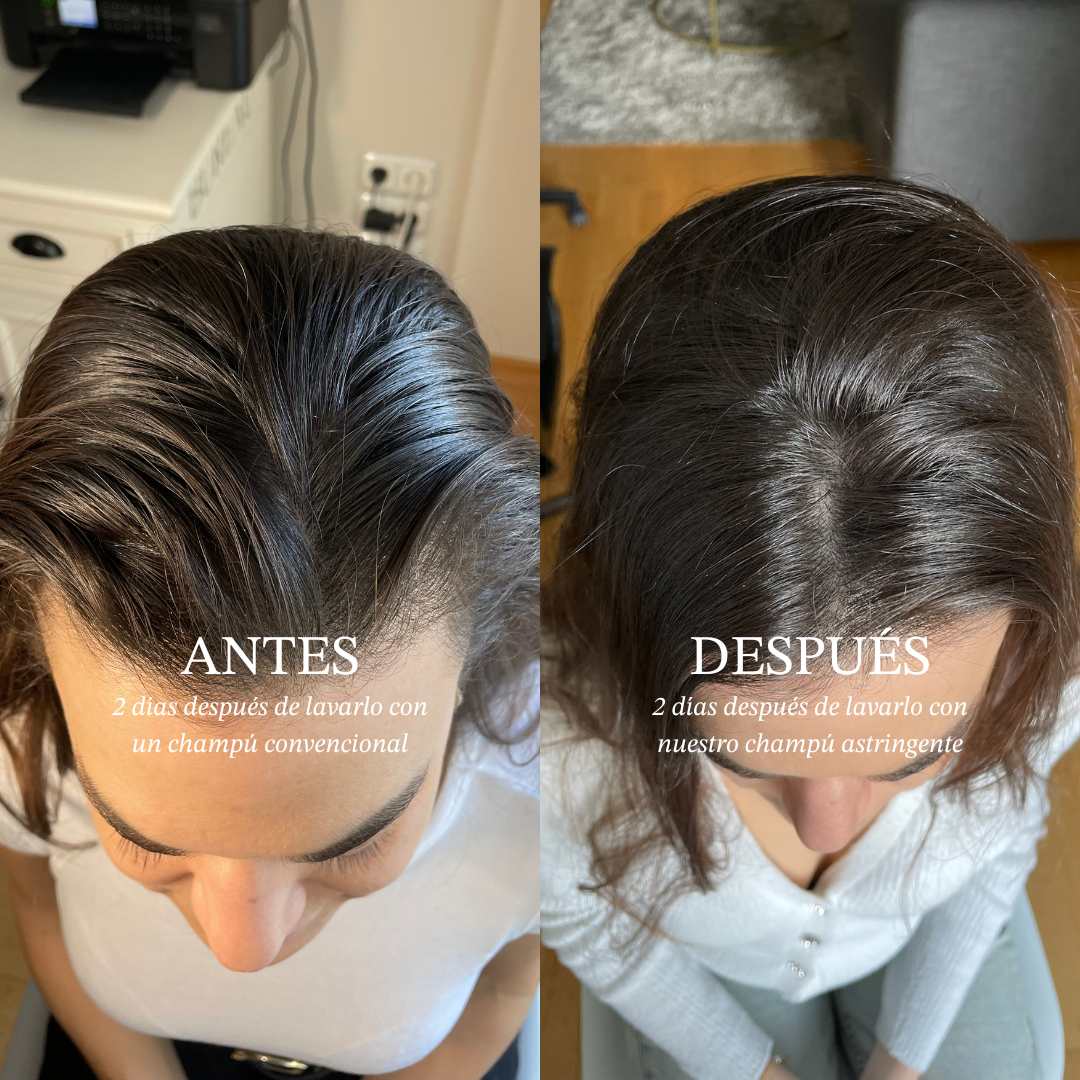 Astringent shampoo